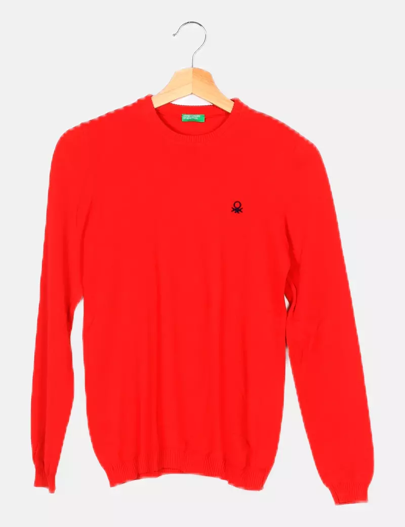 Benetton Jersey punto rojo