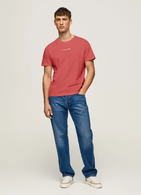 Camiseta Pepe Jeans Para Hombre David Tee Color Rojo