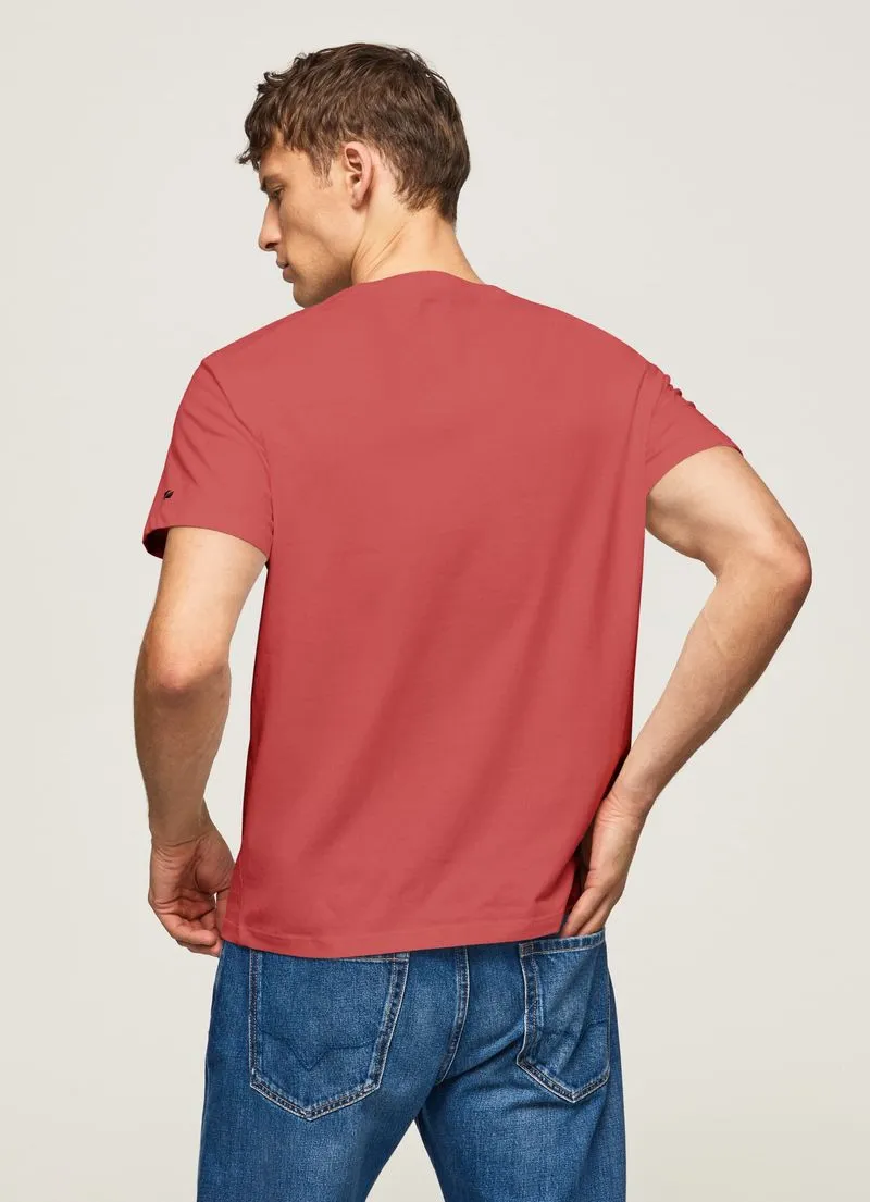 Camiseta Pepe Jeans Para Hombre David Tee Color Rojo