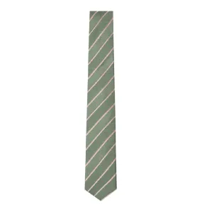 Corbata Solid Stripe Verde