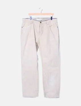 Cortefiel Pantalón denim beige