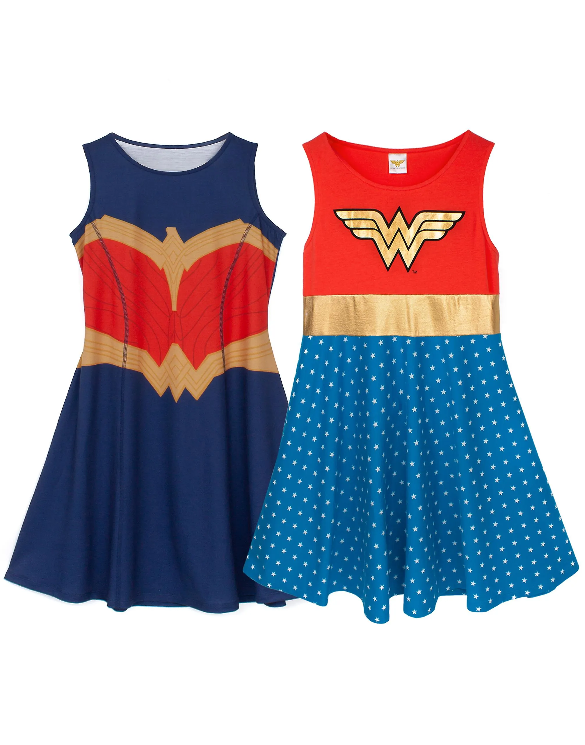 DC Comics Girls Vestido Skater Sin Mangas Logo Rojo