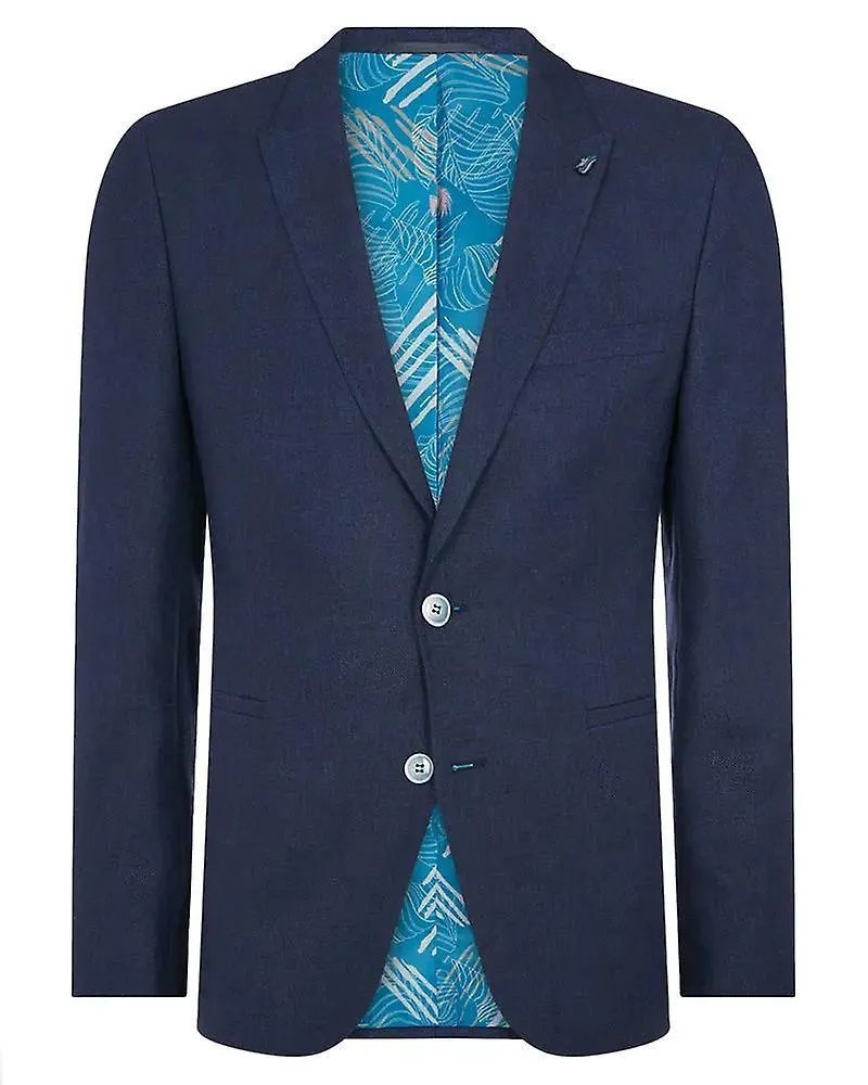 Deano textured blazer - navy