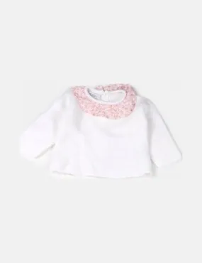 DULCES Jersey blanco detalle floral