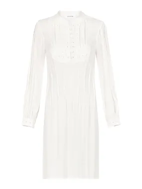 Eyelet Pleated Dress