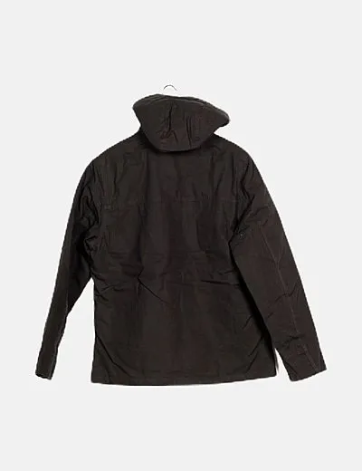 Jack & Jones Parka negra acolchada