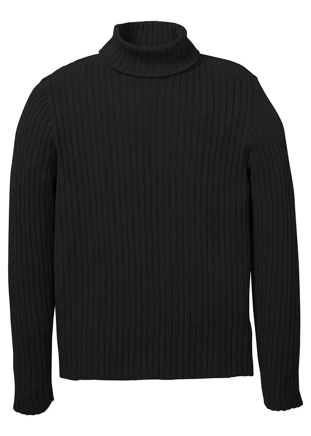 Jersey de cuello alto Negro