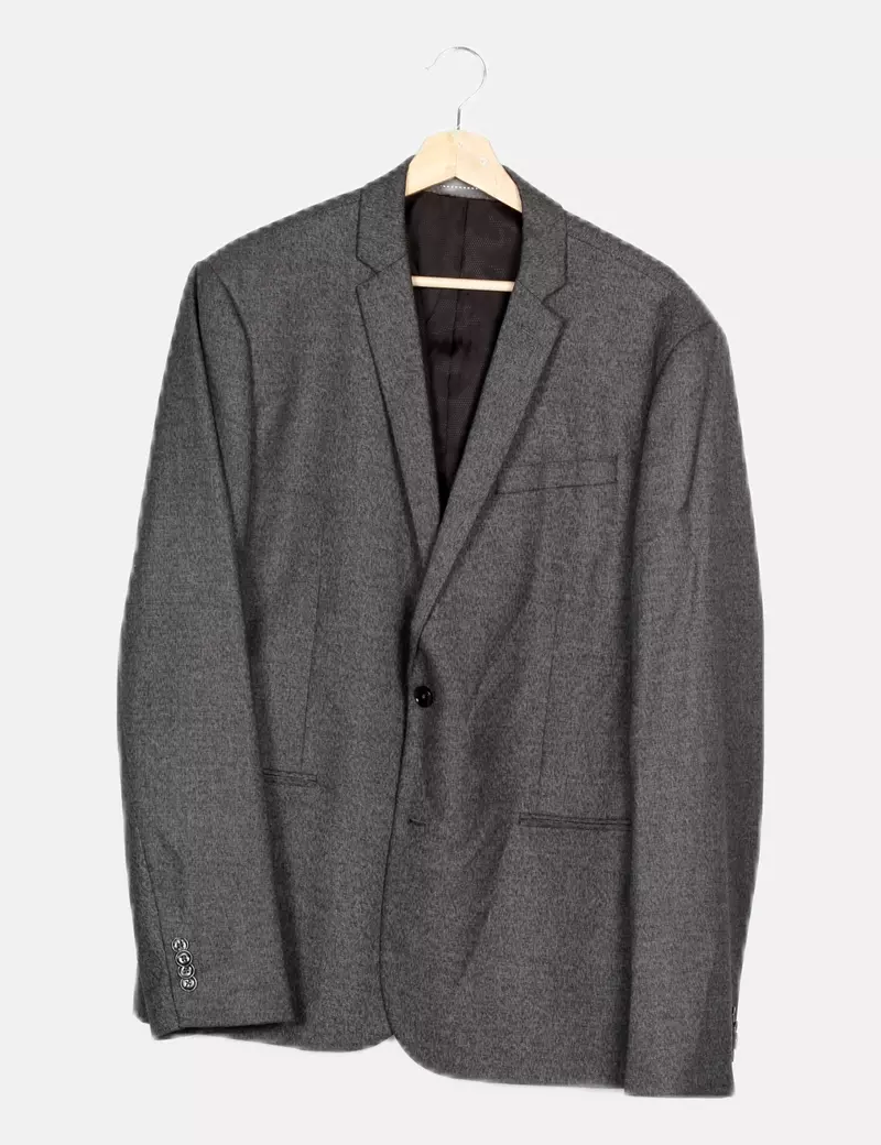 Mango Blazer gris botones