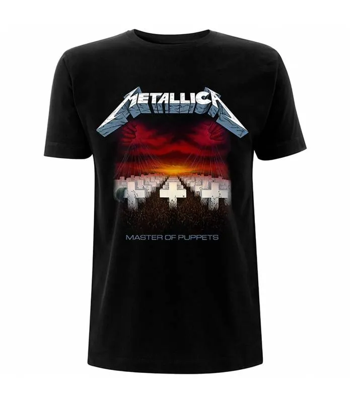 METALLICA Master of Puppets Tracks Camiseta chico manga corta Tee ROCK OFF METTS23MB