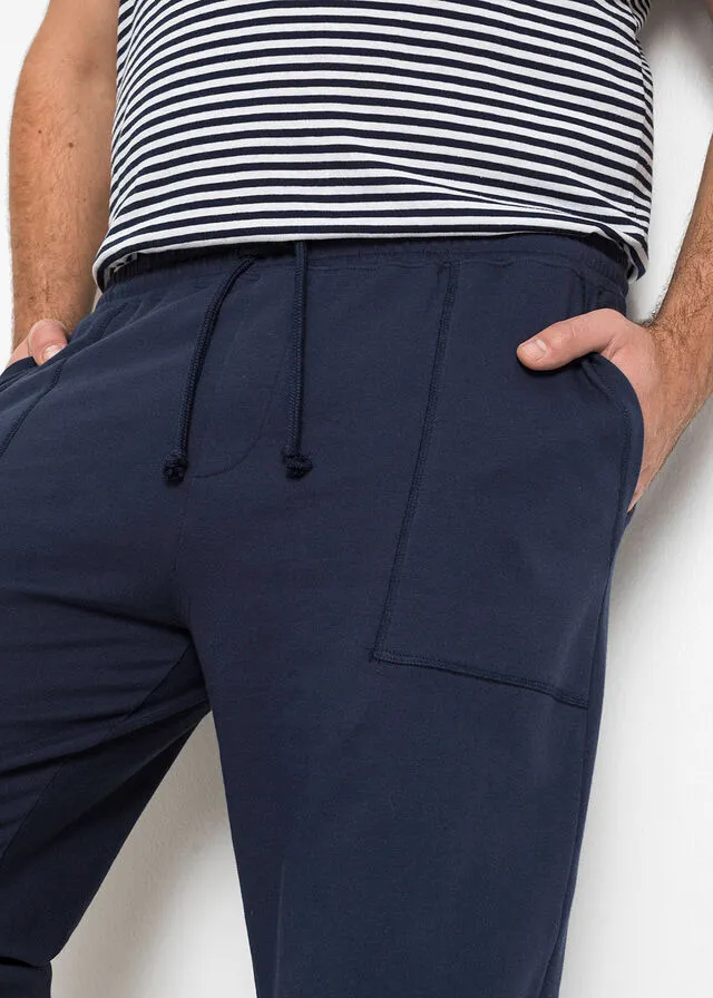 Pantalón de chándal Azul oscuro-gris oscuro jaspeado