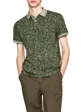 polo pepe jeans leland verde para hombre