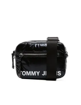 riñonera tommy hilfiger extrabrillante black small