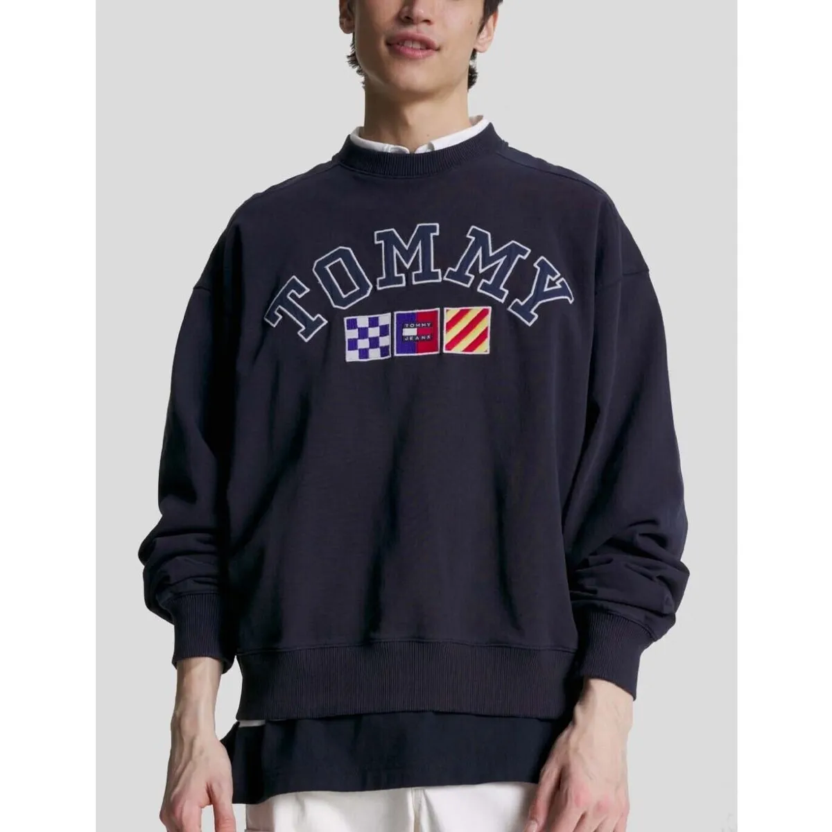 SUDADERA  BOXY ARCHIVE CREW DW5 NAVY