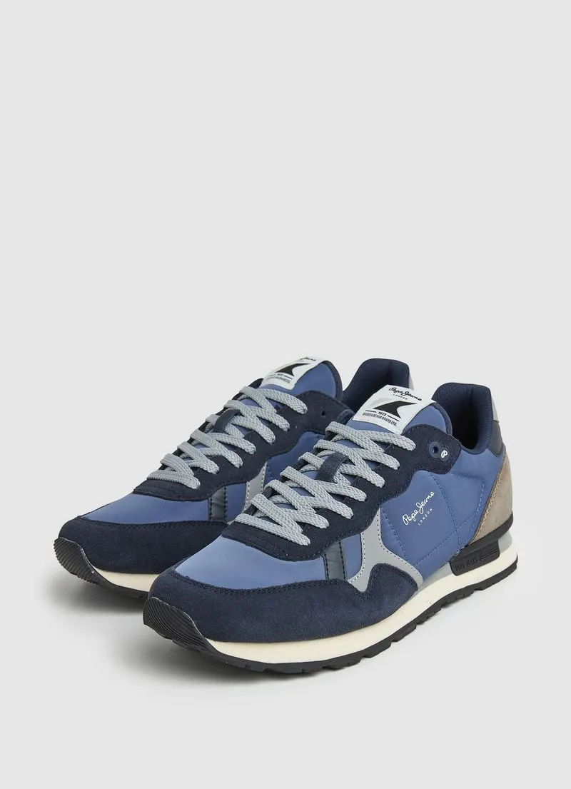 Tenis Pepe Jeans Hombre Brit Reflect M Color Azul