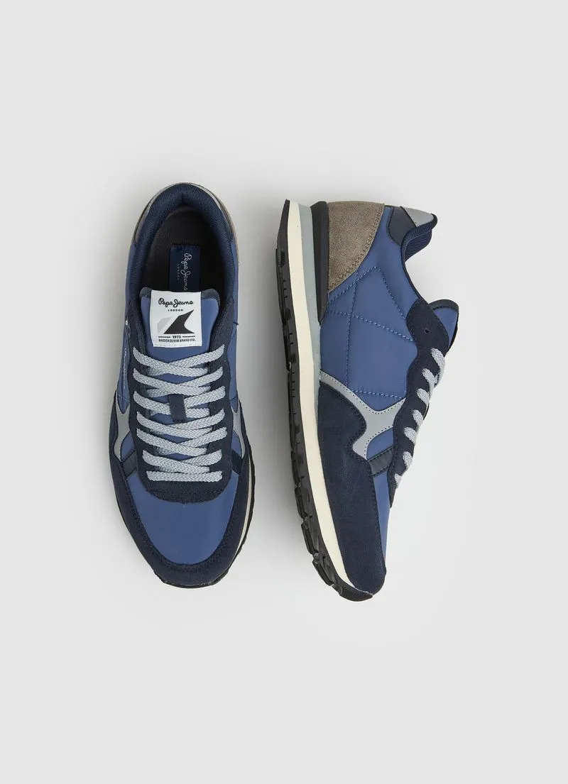 Tenis Pepe Jeans Hombre Brit Reflect M Color Azul