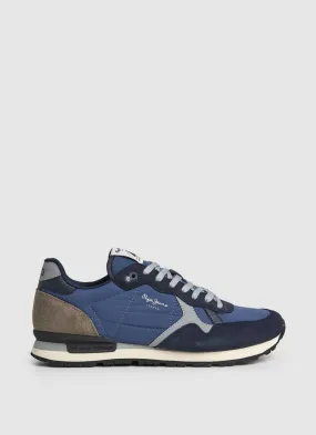 Tenis Pepe Jeans Hombre Brit Reflect M Color Azul