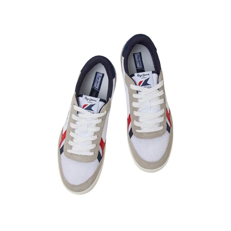 Tenis Pepe Jeans Hombre Kore Vintage M Block Blanco