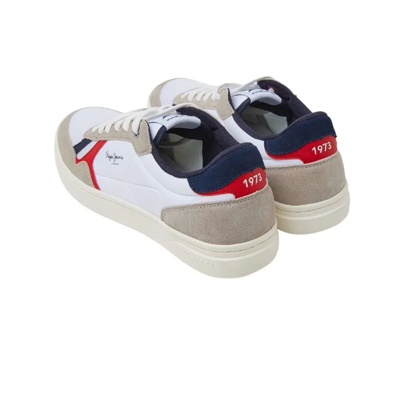 Tenis Pepe Jeans Hombre Kore Vintage M Block Blanco