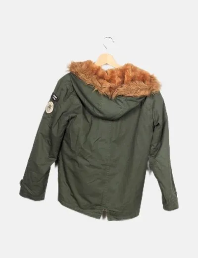 Tiffosi Parka verde combinada borrego