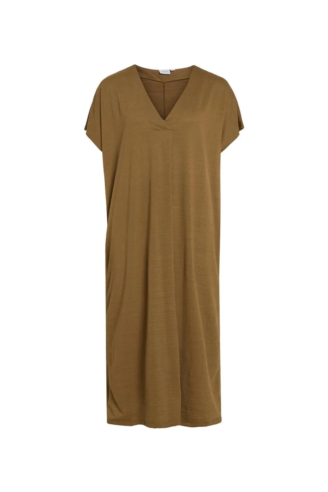 VESTIDO FLUIDO VIBRIELLE CAMEL