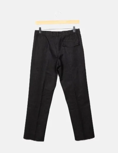 Visto Bueno Pantalón negro baggy