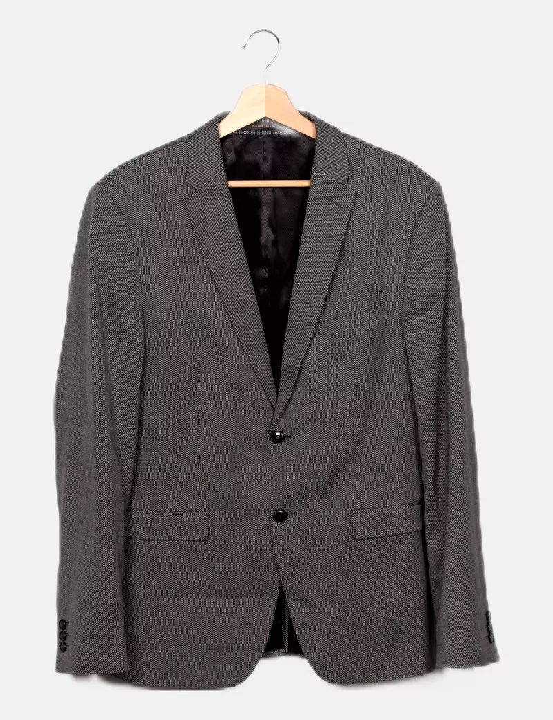 Zara Blazer bicolor texturizada