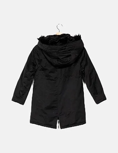 Zara Parka negra pelo interior